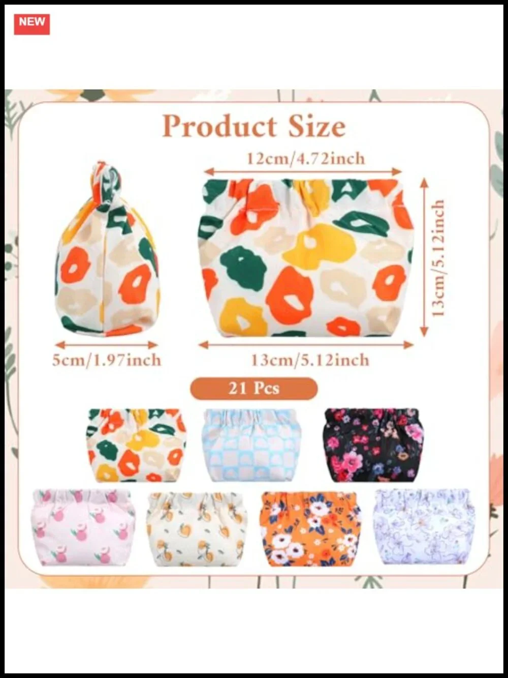 21 Pcs Mini Makeup Bags for Purse, Waterproof Cosmetic Organizer Pouch, Travel